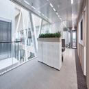 Office space with QbiQ Safety Glass partition
