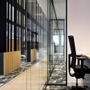 125mm office dividing double glass partitions