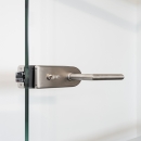 Tempered glass door with glass door lock LK-500R-CBS