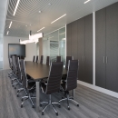 Boardroom with single and double glass walls