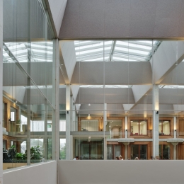 Library at Herta Mohr building at Leiden University.