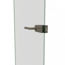 Tempered glass door 12mm thick lock side
