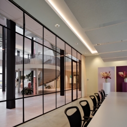 Meeting room at Hunkemöller distribution center in Almere, Netherlands