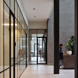 Meeting room at Hunkemöller distribution center in Almere, Netherlands