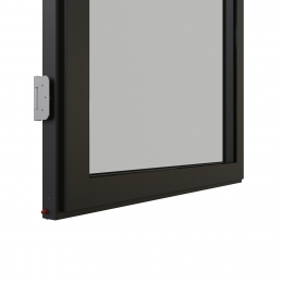 KDD57D aluminum framed door with double glass and double seals.