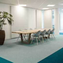 iQ Mute acoustic panels to dampen the reverberation