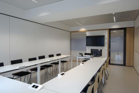 Meeting room at Leiden University College The Hague Wijnhaven