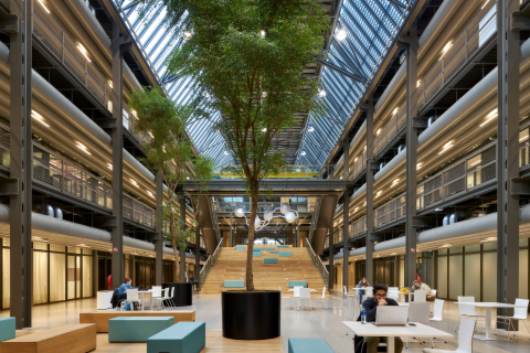 Atrium at ground floor TechMed Centre Enschede