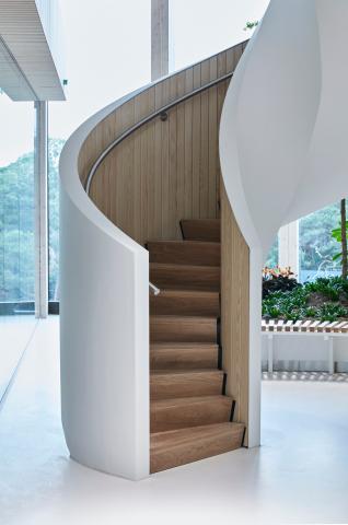 Stairs in the artium at Canon Production Printing Venlo