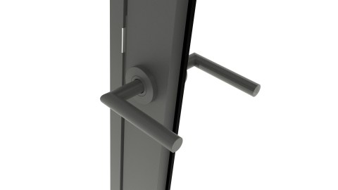 Door Handle Artitec Tavira  - Black RAL9004 FS