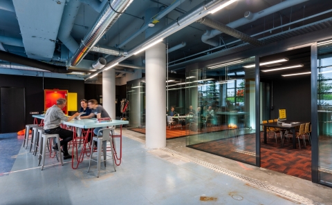 Double glazed meeting room