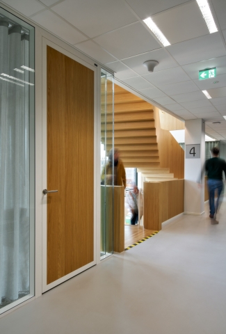 High performance acoustic door with wood