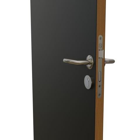 HPL door 40 mm thick with drop seal lock side.
