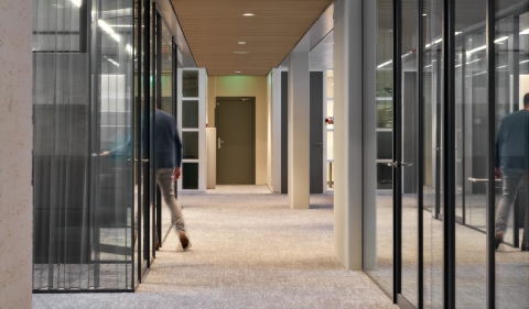Glass partitions