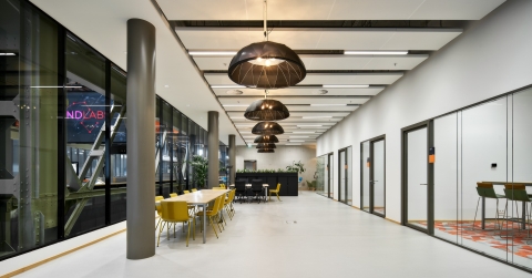 S200 smoke resistant partition at Mindlabs Tilburg
