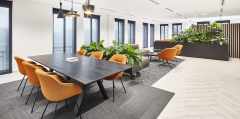 Interior at BDO Maastricht. Company restaurant.