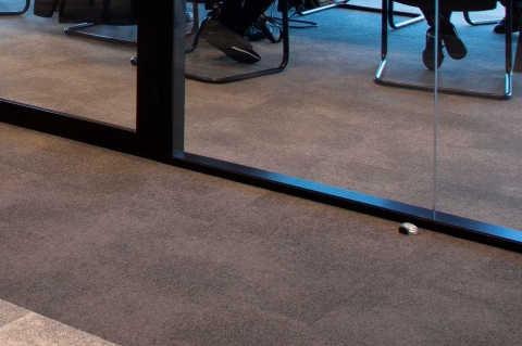 100mm Glass partition with single glass